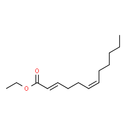 ChemSpider 2D Image | Ethyl (2E,6Z)-2,6-dodecadienoate | C14H24O2