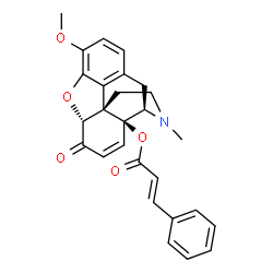 ChemSpider 2D Image | 14-Cinnamoyloxycodeinone | C27H25NO5