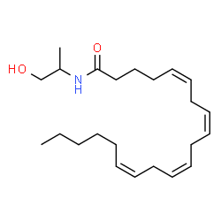 ChemSpider 2D Image | (5Z,8Z,11Z,14Z)-N-(1-Hydroxy-2-propanyl)-5,8,11,14-icosatetraenamide | C23H39NO2