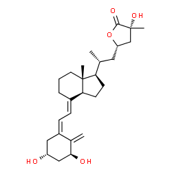 ChemSpider 2D Image | 1,25-dihydroxyvitamin D3-26,23-lactone | C27H40O5
