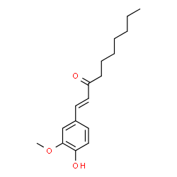 ChemSpider 2D Image | 1-Decen-3-one, 1-(4-hydroxy-3-methoxyphenyl)- | C17H24O3