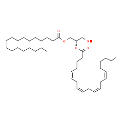 ChemSpider 2D Image | 1-Stearoyl-2-arachidonoyl-sn-glycerol | C41H72O5