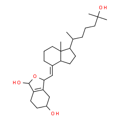 ChemSpider 2D Image | (7E)-6,19-Epoxy-9,10-secocholesta-5(10),7-diene-3,19,25-triol | C27H44O4