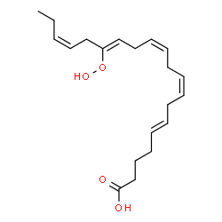 ChemSpider 2D Image | (5E,8Z,11Z,14Z,17Z)-15-Hydroperoxy-5,8,11,14,17-icosapentaenoic acid | C20H30O4