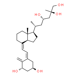 ChemSpider 2D Image | (1S,3R,5Z,7Z,23S,25R)-9,10-Secocholesta-5,7,10-triene-1,3,23,25,26-pentol | C27H44O5