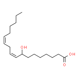 ChemSpider 2D Image | (9Z,12Z)-8-Hydroxy-9,12-octadecadienoic acid | C18H32O3