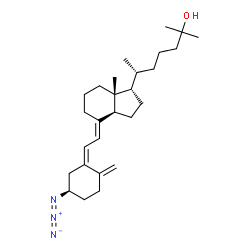 ChemSpider 2D Image | (3R,5Z,7E,17alpha)-3-Azido-9,10-secocholesta-5,7,10-trien-25-ol | C27H43N3O