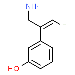 ChemSpider 2D Image | 3-[(1E)-3-Amino-1-fluoro-1-propen-2-yl]phenol | C9H10FNO