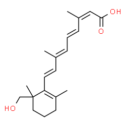 ChemSpider 2D Image | (13cis)-16-Hydroxyretinoic acid | C20H28O3