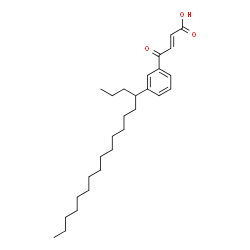 ChemSpider 2D Image | (2E)-4-[3-(4-Octadecanyl)phenyl]-4-oxo-2-butenoic acid | C28H44O3
