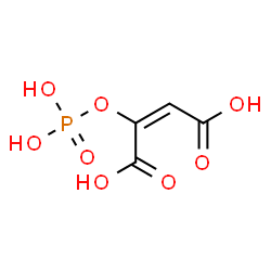 ChemSpider 2D Image | (2E)-2-(Phosphonooxy)-2-butenedioic acid | C4H5O8P
