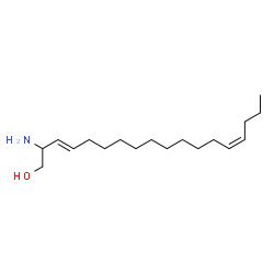 ChemSpider 2D Image | (3E,14Z)-2-Amino-3,14-octadecadien-1-ol | C18H35NO
