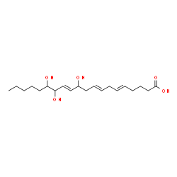 ChemSpider 2D Image | 11,14,15-trihydroxyeicosa-5,8,12-trienoic acid | C20H34O5