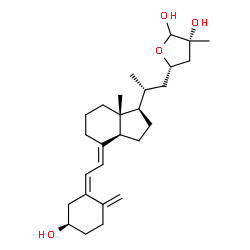 ChemSpider 2D Image | (3R,5Z,7E,23S,25R)-23,26-Epoxy-9,10-secocholesta-5,7,10-triene-3,25,26-triol | C27H42O4