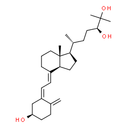 ChemSpider 2D Image | (3R,5Z,7E,24S)-9,10-Secocholesta-5,7,10-triene-3,24,25-triol | C27H44O3