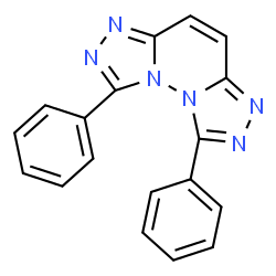 ChemSpider 2D Image | 1,8-Diphenylbis[1,2,4]triazolo[4,3-b:3',4'-f]pyridazine | C18H12N6