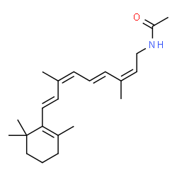 ChemSpider 2D Image | N-[(2Z,4E,6Z,8E)-3,7-Dimethyl-9-(2,6,6-trimethyl-1-cyclohexen-1-yl)-2,4,6,8-nonatetraen-1-yl]acetamide | C22H33NO