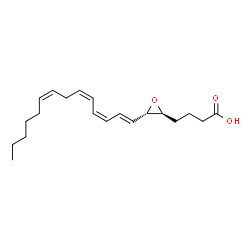 ChemSpider 2D Image | 4-{(2S,3S)-3-[(1E,3Z,5Z,8Z)-1,3,5,8-Tetradecatetraen-1-yl]-2-oxiranyl}butanoic acid | C20H30O3