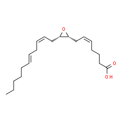 ChemSpider 2D Image | (5Z)-7-{(2R,3S)-3-[(2Z,5E)-2,5-Undecadien-1-yl]-2-oxiranyl}-5-heptenoic acid | C20H32O3