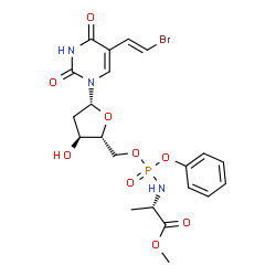 ChemSpider 2D Image | Thymectacin | C21H25BrN3O9P