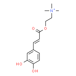 ChemSpider 2D Image | Caffeoylcholine | C14H20NO4