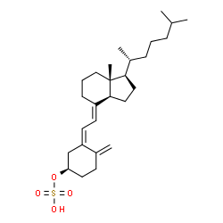 ChemSpider 2D Image | (3R,5Z,7E)-9,10-Secocholesta-5,7,10-trien-3-yl hydrogen sulfate | C27H44O4S