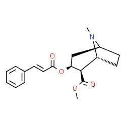 ChemSpider 2D Image | METHYLECGONINE CINNAMATE | C19H23NO4
