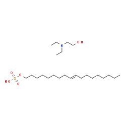 ChemSpider 2D Image | (9E)-9-Octadecen-1-yl hydrogen sulfate - 2-(diethylamino)ethanol (1:1) | C24H51NO5S