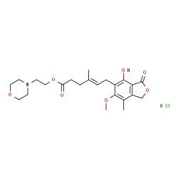 ChemSpider 2D Image | MYCOPHENOLATE MOFETIL HYDROCHLORIDE | C23H32ClNO7