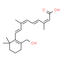 ChemSpider 2D Image | (9cis,13cis)-18-Hydroxyretinoic acid | C20H28O3