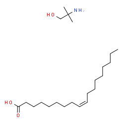 ChemSpider 2D Image | (9Z)-9-Octadecenoic acid - 2-amino-2-methyl-1-propanol (1:1) | C22H45NO3