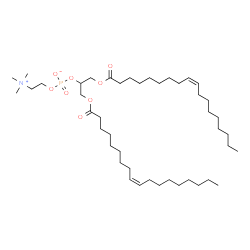 ChemSpider 2D Image | 1,3-Bis[(9Z)-9-octadecenoyloxy]-2-propanyl 2-(trimethylammonio)ethyl phosphate | C44H84NO8P