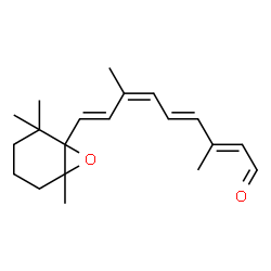ChemSpider 2D Image | (2E,4E,6Z,8E)-3,7-Dimethyl-9-(2,2,6-trimethyl-7-oxabicyclo[4.1.0]hept-1-yl)-2,4,6,8-nonatetraenal | C20H28O2