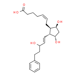 ChemSpider 2D Image | (5Z)-7-{(1R,2R,3S,5S)-3,5-Dihydroxy-2-[(1E)-3-hydroxy-5-phenyl-1-penten-1-yl]cyclopentyl}-5-heptenoic acid | C23H32O5