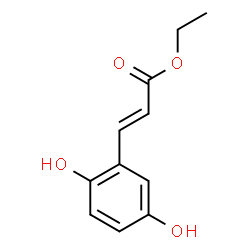 ChemSpider 2D Image | Ethyl (2E)-3-(2,5-dihydroxyphenyl)acrylate | C11H12O4