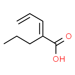 ChemSpider 2D Image | 2-Propyl-2,4-pentadienoic acid | C8H12O2