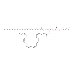 ChemSpider 2D Image | 1-Palmitoyl-2-docosahexaenoyl-sn-glycero-3-phosphocholine | C46H80NO8P