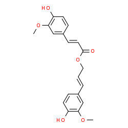 ChemSpider 2D Image | Coniferyl ferulate | C20H20O6