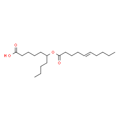 ChemSpider 2D Image | 6-[(5E)-5-Decenoyloxy]decanoic acid | C20H36O4