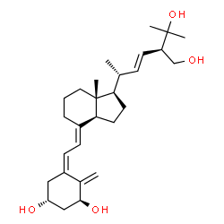 ChemSpider 2D Image | (1S,3R,5Z,7E,22E)-9,10-Secoergosta-5,7,10,22-tetraene-1,3,25,28-tetrol | C28H44O4