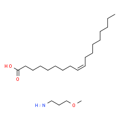 ChemSpider 2D Image | (9Z)-9-Octadecenoic acid - 3-methoxy-1-propanamine (1:1) | C22H45NO3