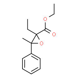 ChemSpider 2D Image | Ethyl 2-ethyl-3-methyl-3-phenyl-2-oxiranecarboxylate | C14H18O3