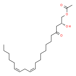 ChemSpider 2D Image | (2R,12Z,15Z)-2-Hydroxy-4-oxo-12,15-henicosadien-1-yl acetate | C23H40O4