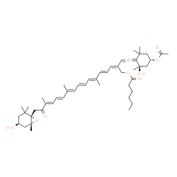 ChemSpider 2D Image | 19'-hexanoyloxyfucoxanthin | C48H68O8
