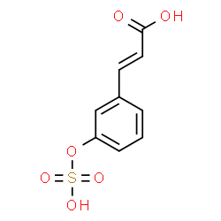ChemSpider 2D Image | (2E)-3-[3-(Sulfooxy)phenyl]acrylic acid | C9H8O6S