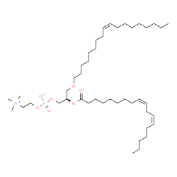 ChemSpider 2D Image | PC(o-18:1(9Z)/18:2(9Z,12Z)) | C44H84NO7P