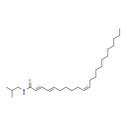 ChemSpider 2D Image | (2E,4E,10Z)-N-Isobutyl-2,4,10-docosatrienamide | C26H47NO