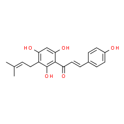 ChemSpider 2D Image | desmethylxanthohumol | C20H20O5