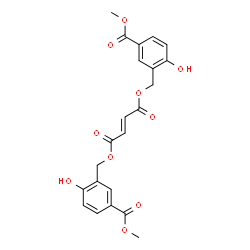 ChemSpider 2D Image | Bis[2-hydroxy-5-(methoxycarbonyl)benzyl] (2E)-2-butenedioate | C22H20O10