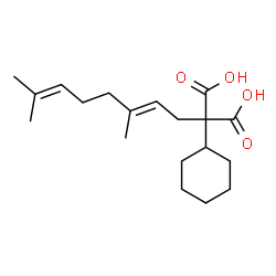 ChemSpider 2D Image | cyclohexylgeranylmalonic acid | C19H30O4